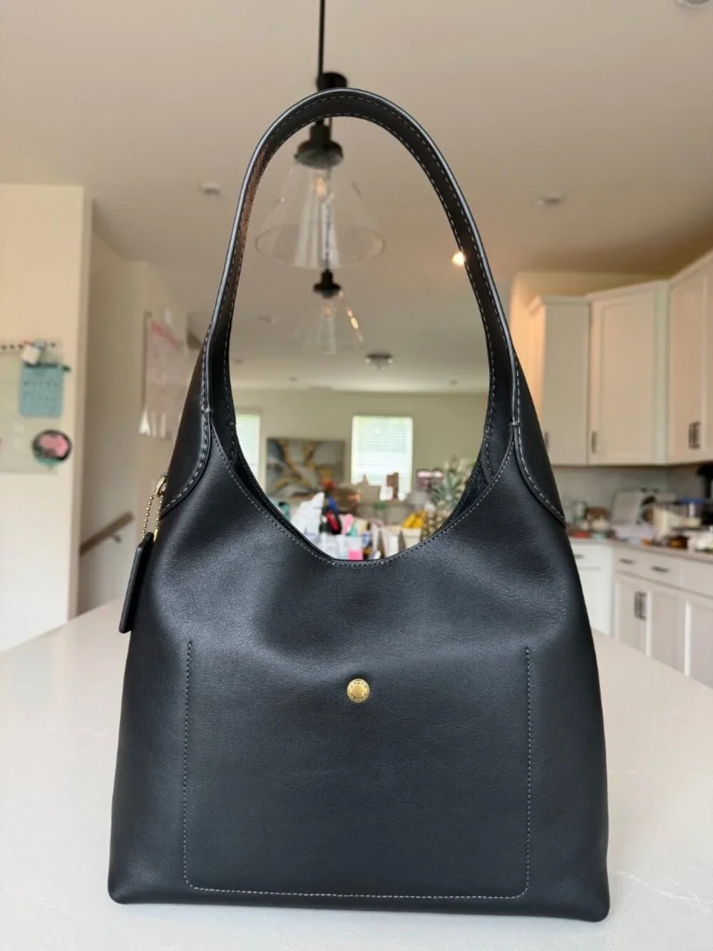 Coach Black Leather Shoulder Bag